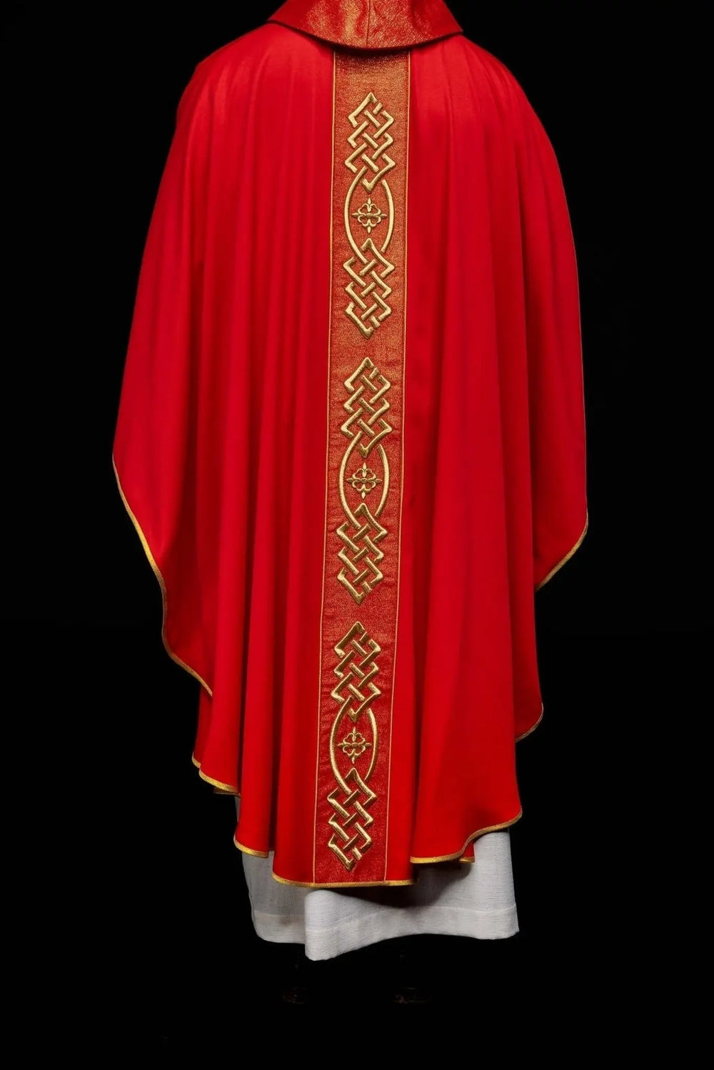 Ornat bogato haftowany - czerwony (H156) - Ornaty czerwone - zdjęcie 6